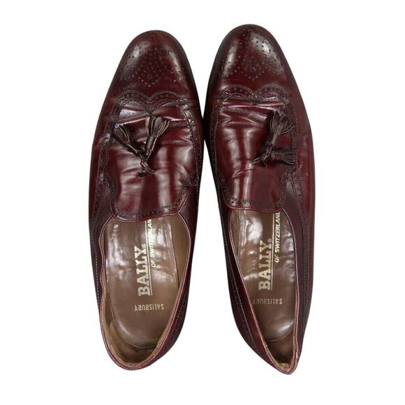 Bally Shoes Mens 8 Tassel Loafers Salisbury Wingtip Leather Brogue Classic Dress main image 10
